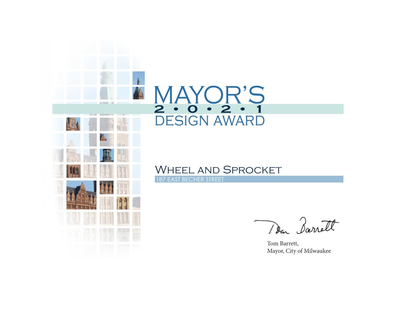 Wheel and sprocket Russell E LaFrombois, III Architects